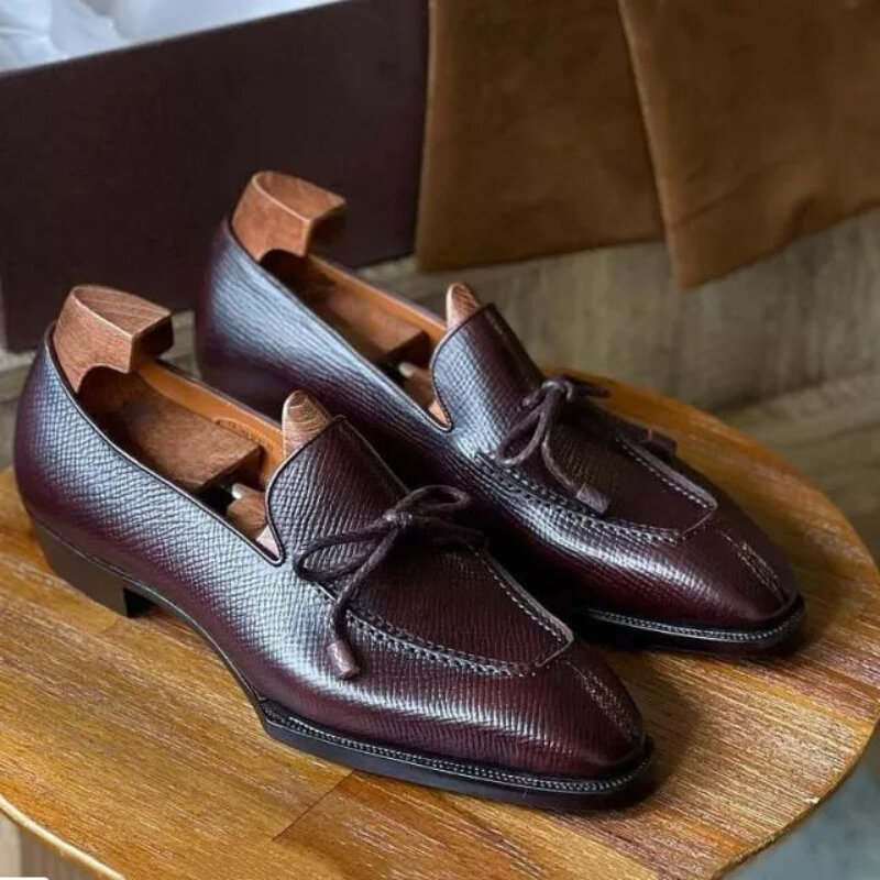 2021 جديد الرجال المتسكعون بولي Pointed أشار تو أحذية رجالي البريطانية عادية مع قدم كسول و لينة سوليد البازلاء الأحذية ZQ0330