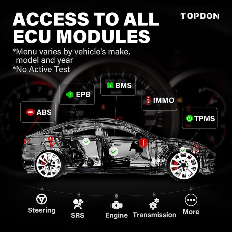 أداة تشخيصية للسيارة من Topdon مزودة بماسح ضوئي تلقائي للتقنية artiديا800 BT OBD2 ومزود بزيت ABS SRS DPF أداة تشخيصية للسيارات 28 إعادة الضبط
