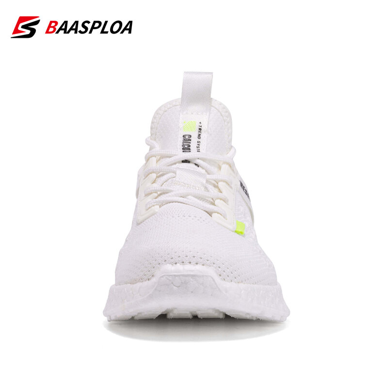 Baasploa 2022 جديد نمط الرجال خفيفة احذية الجري في الهواء الطلق أحذية رياضية مريحة الذكور تنفس شبكة رياضية المدربين الأحذية