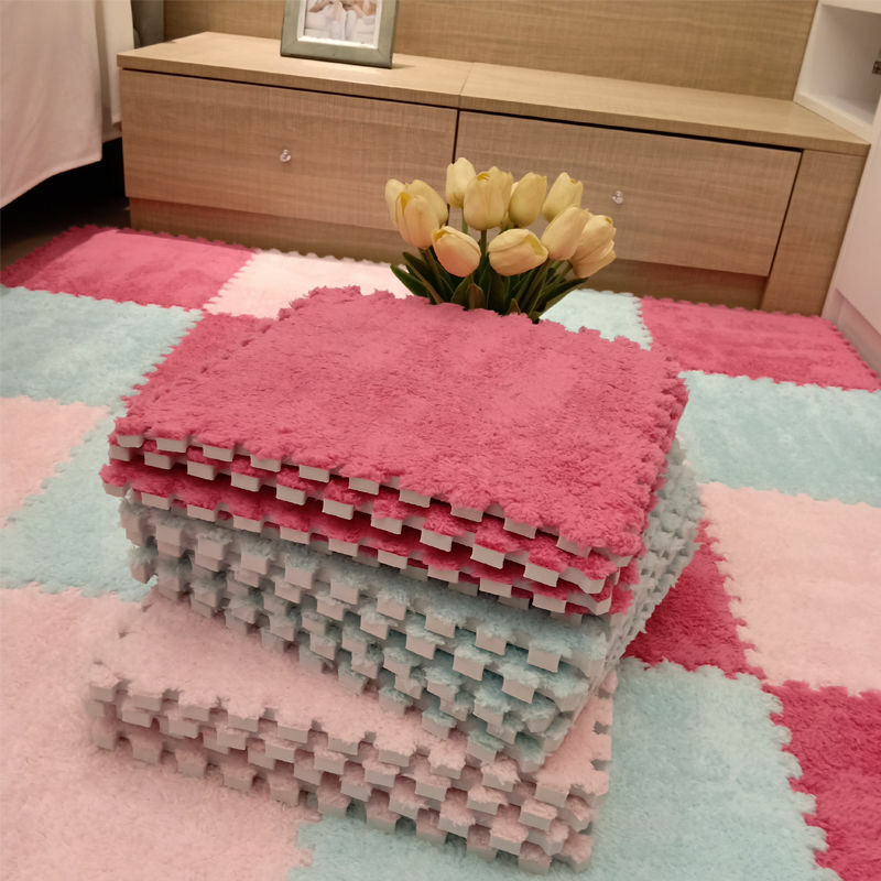 جديد 10 قطعة أفخم البساط غرفة نوم الربط البساط سهلة الاستخدام لطيف ديكور المنزل غرفة الطفل تحطيم مقاومة البساط متعددة الوظائف