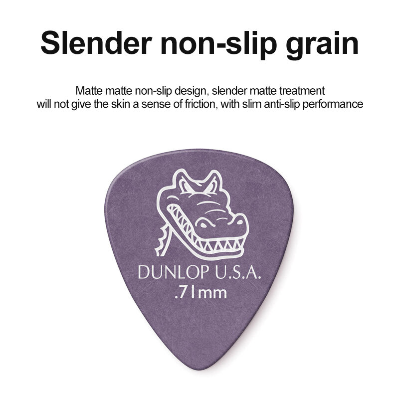 Dunlop 417 التمساح صور الغيتار الكهربائي اختيار باس اكسسوارات الغيتار مثلث الغيتار اختيار 0.58/0.71/0.96/1.14/1.5/2.0 مللي متر