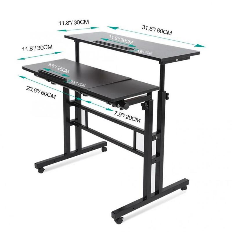 طاولة مكتب كمبيوتر محمول عالية الجودة متعددة الأغراض قابلة لضبط الارتفاع