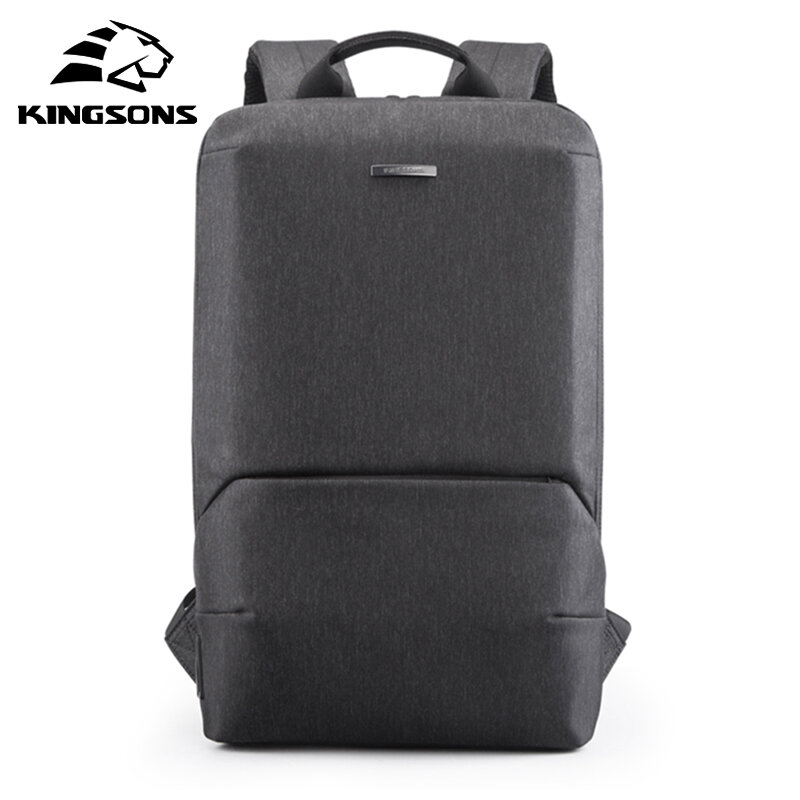 Kingsons-حقيبة ظهر للكمبيوتر المحمول مقاس 15 بوصة للرجال والنساء ، حقيبة ظهر للجنسين ، حقيبة عمل ، حقيبة مدرسية ، خفيفة للغاية مع USB