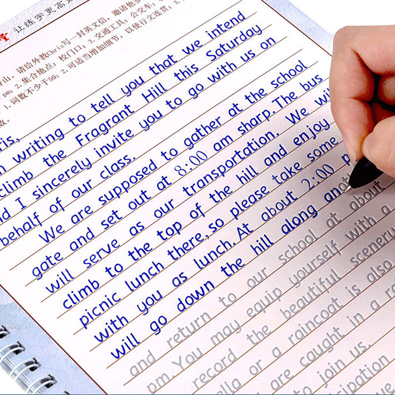 3 قطعة الإنجليزية المائل الأخدود ممارسة المؤلف قابلة لإعادة الاستخدام الكتابة اليدوية ممارسة الخط كتاب الإنجليزية الأبجدية كلمة يمكن إعادة ...