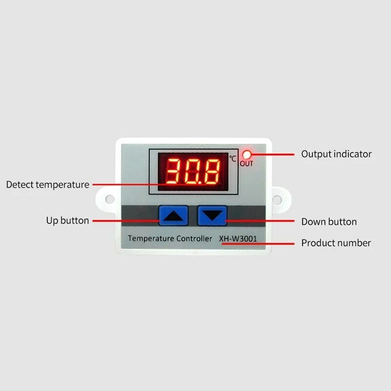 الرقمية متحكم في درجة الحرارة عرض ترموستات التحكم التبديل وأجهزة الاستشعار الثرمستور درجة الحرارة التحقيق