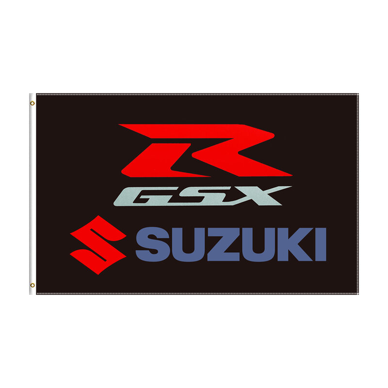 3x5 قدم سوزوكي GSX الأسود سباق السيارات العلم للديكور