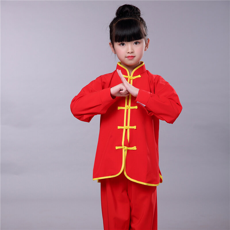الملابس الصينية التقليدية الكونغ فو Hanfu للبنين والبنات دعوى السنة الجديدة مرحلة الأداء تاي تشي ازياء 2022 جديد