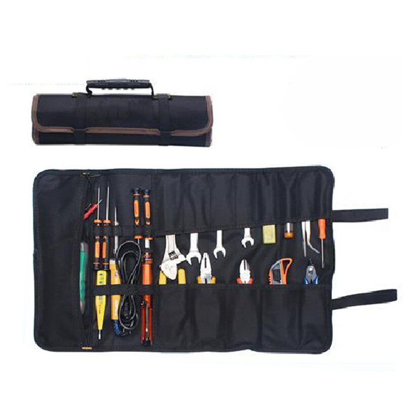 متعددة الوظائف الأسطوانة حقيبة أدوات أكسفورد قماش حقائب اليد العملية إزميل كهربائي حمل مجموعة أدوات أداة حزمة