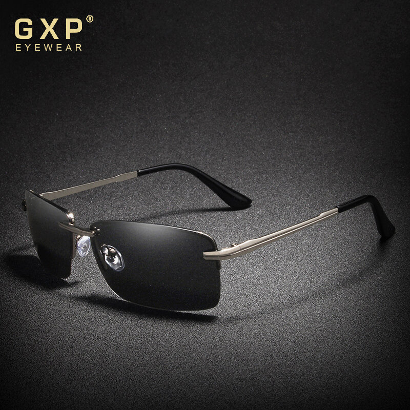 GXP 2020 مستطيل النظارات الشمسية الرجال السفر الاستقطاب بدون شفة نظارات شمسية UV400 الذكور الصيد نظارات Oculos Gafas
