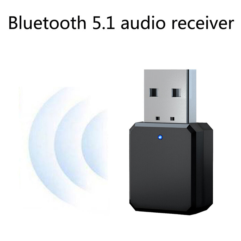 USB صغير سماعة لاسلكية تعمل بالبلوتوث متوافق مع 5.1 استقبال الصوت محول الموسيقى مكبرات الصوت حر اليدين الاتصال 3.5 مللي متر AUX سيارة ستيريو محول