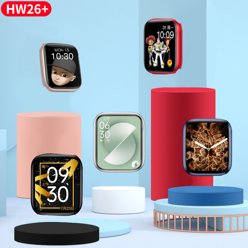 LYKRY IWO WH26 Smartwatch سلسلة 6e 1.75 بوصة HD شاشة بلوتوث دعوة لتقوم بها بنفسك الساعات ساعة ذكية ل androis ios Droshipping