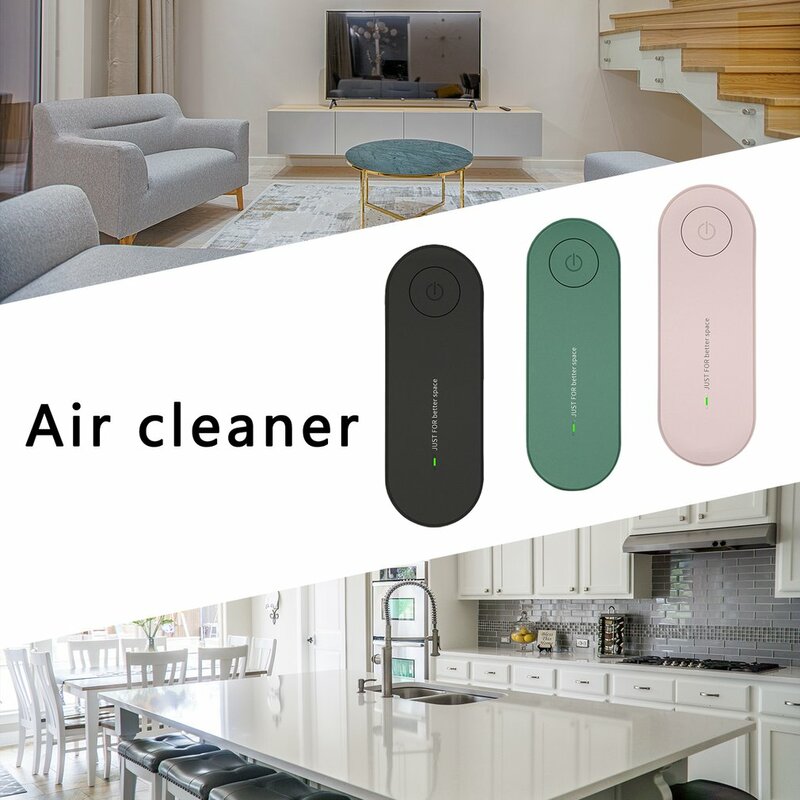 Portable Negative Ion Air Purifier Odor Deodorizer Durable Remove Dust Smoke Removal Formaldehyde Removal Mute Household Use