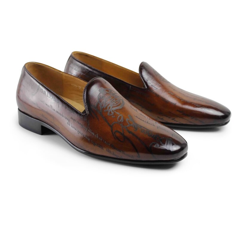 اليدوية الرجال أحذية لوفر جلد طبيعي موضة حفل زفاف العلامة التجارية الفاخرة الذكور أحذية غير رسمية الانزلاق على رجل الأحذية
