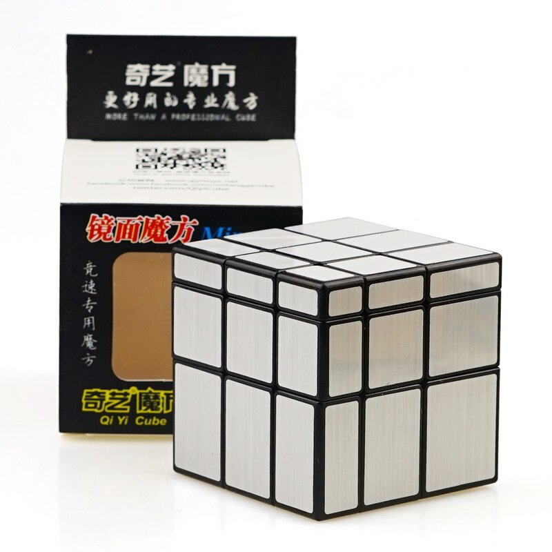 Qiyi3x3x3 مرآة سحريّة مكعب نظام تحديد المواقع Cubo Magico المهنية لغز اللعب هدية