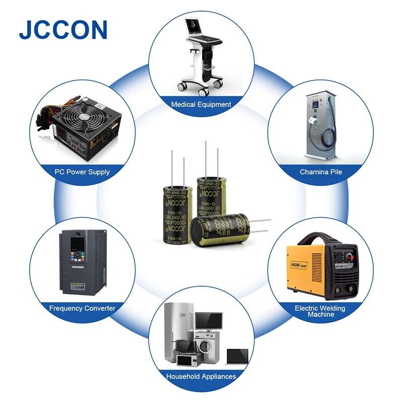 10 قطعة JCCON ألومنيوم مُكثَّف كهربائيًا 35V10000UF 22x40 مكثفات مقاومة منخفضة ESR منخفضة التردد #4