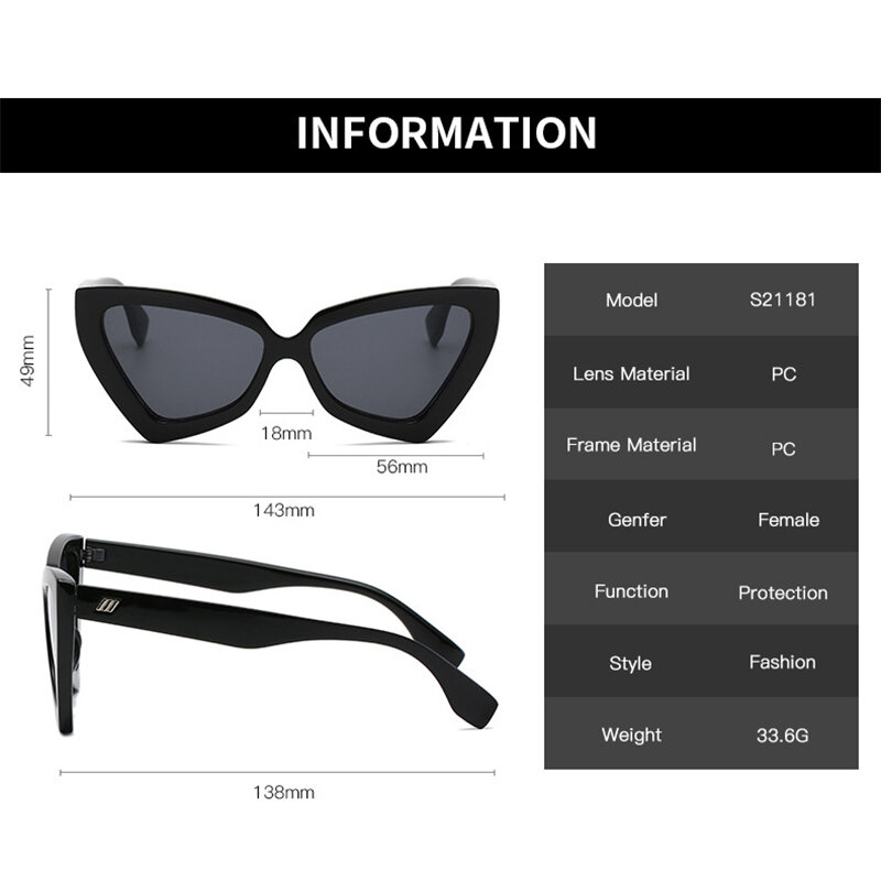 Vintage عين القط النظارات الشمسية النساء 2021 الفاخرة العلامة التجارية قناة ريترو Cateye نظارات شمسية للرجال موضة إطار كبير ظلال للجنسين