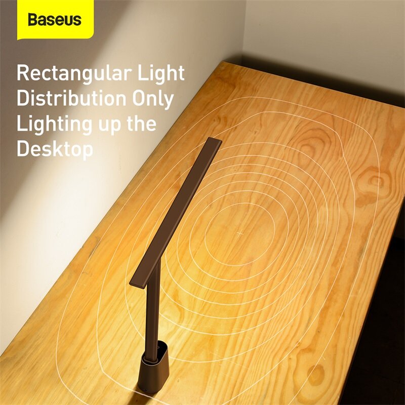 Baseus LED لمبة مكتب الذكية التكيف سطوع العين حماية دراسة مكتب طاولة قابلة للطي مصباح عكس الضوء السرير القراءة كتاب ضوء