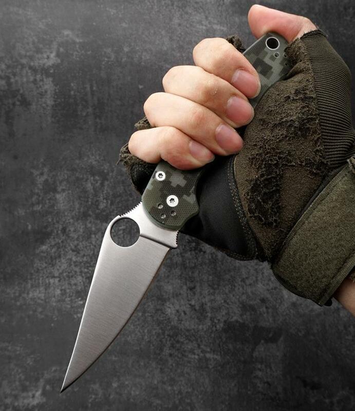 440 شفرة المواد سكين للفرد في الهواء الطلق التخييم بقاء السكاكين المحمولة الدفاع عن النفس للطي جيب سكين أداة HW39