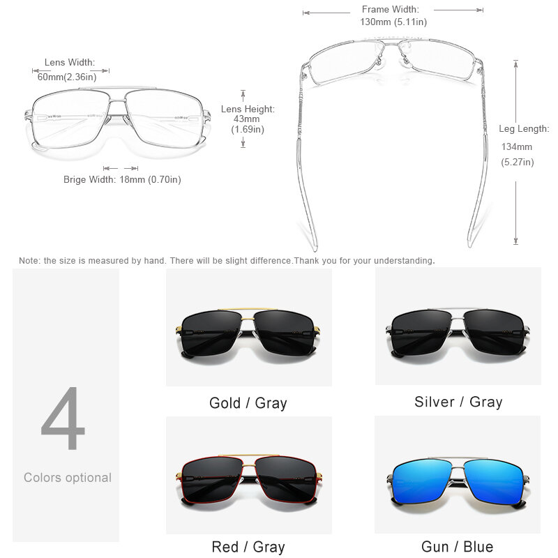 GXP 2021 موضة الرجال نظارات نسائية هيكل تصميم المعابد النظارات الشمسية العلامة التجارية 100% الاستقطاب UV400 عدسة مواد من الستانلس ستيل