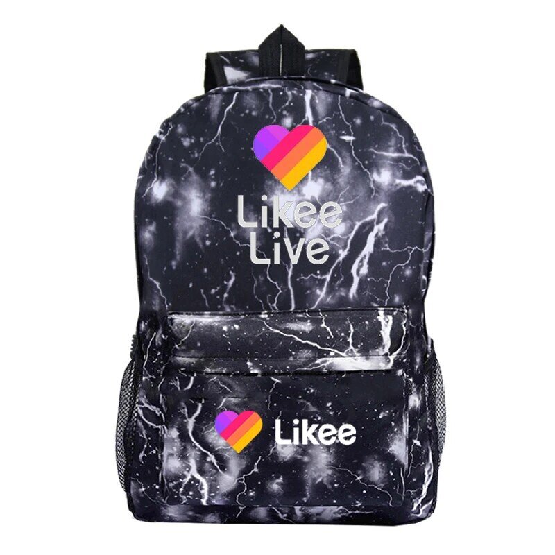 LIKEE لايف ظهره رائجة البيع موضة جديدة نمط حقيبة للسفر الطلاب بنين حقيبة مدرسية للبنات في سن المراهقة الرجال Likee حقيبة كمبيوتر محمول