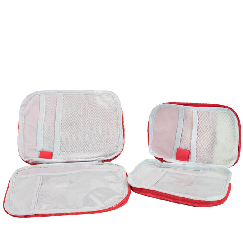 المحمولة حقيبة إسعافات أولية للتخييم الطوارئ بقاء الطب الصغير حبة حقيبة السفر في الهواء الطلق المنظم حقيبة للتخزين