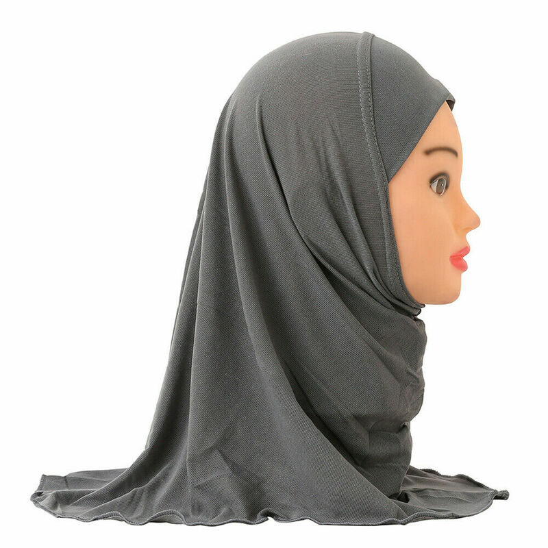 الإسلامية الاطفال أميرة قطعة واحدة الحجاب التفاف الفتيات الحجاب مسلم سحب على جاهزة الصلاة وشاح قبعة عيد مبارك أغطية الرأس