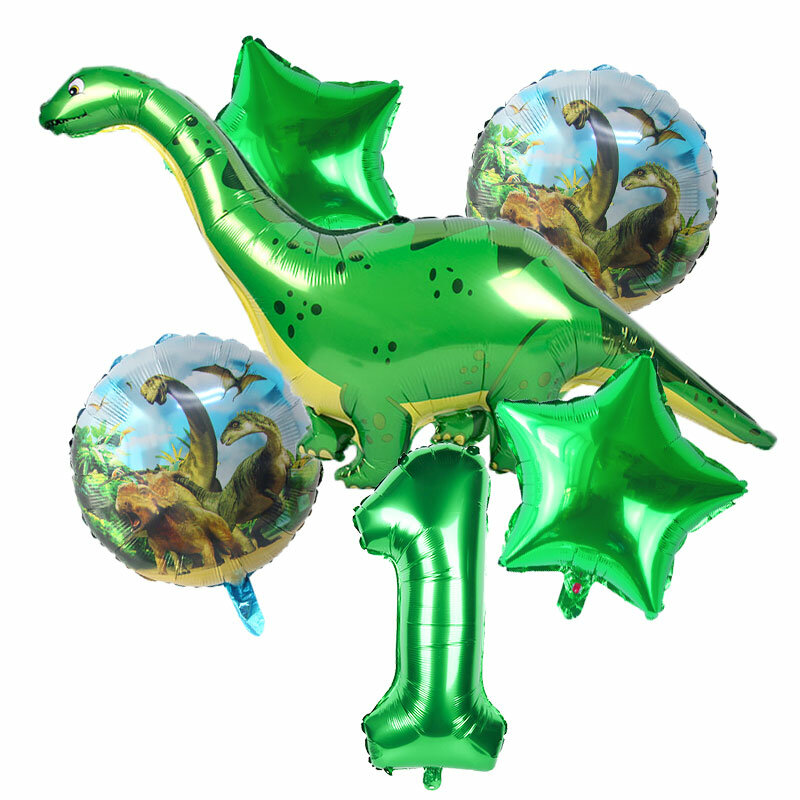 كبير المشي ديناصور احباط بالونات 1-9 سنة ديناصور موضوع حفلة عيد ميلاد بالون مملوء بالهليوم 1st البرية واحد استحمام الطفل ديكور