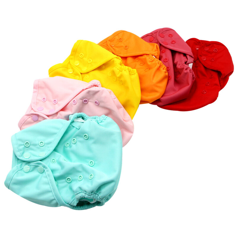 Asenkeep بلون القماش حفاضات غطاء مقاوم للماء حفاضات الطفل قابل للغسل قماش قابل لإعادة الاستخدام حفاضات تناسب 3 - 15 كجم