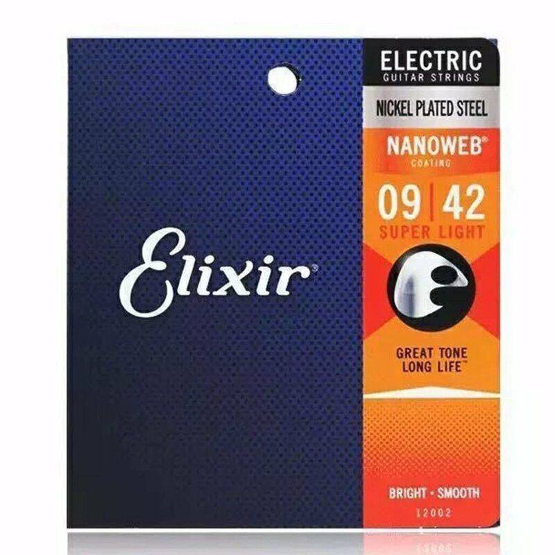 Elixir nano web 11027 طلاء 80/20 سلاسل جيتار صوتية برونزية ضوء مخصص 011-052