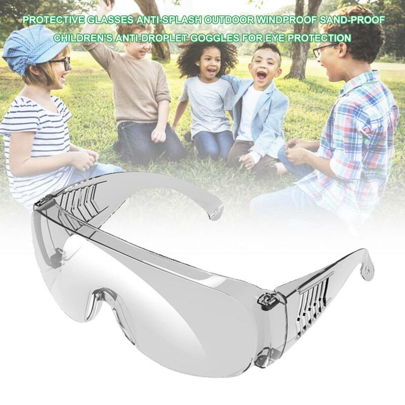واضح عدسة نظارات مكافحة سبلاش في الهواء الطلق يندبروف الرمال واقية للأطفال مكافحة قطرات نظارات لحماية العين نظارات آمنة