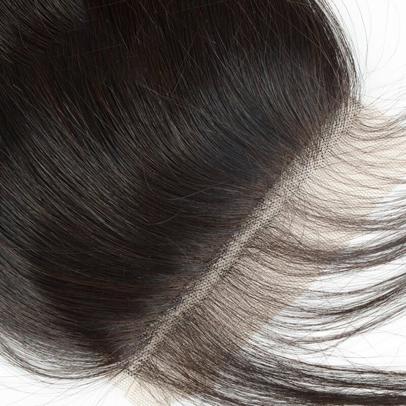 5x5 الحرير قاعدة 100% شعر الإنسان الحرير قاعدة حريري مستقيم الحرير قاعدة خصلات شعر مفرودة جزء الحرة للنساء اللون الطبيعي