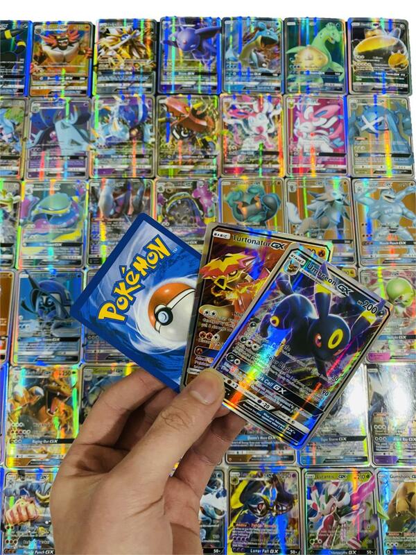 2020 جديد Pokemones بطاقة Vmax بطاقة GX العلامة فريق EX ميجا تسلق لعبة ببطاقات ورقية معركة كارتي التجارة تاكارا تومي بطاقات ألعاب أطفال
