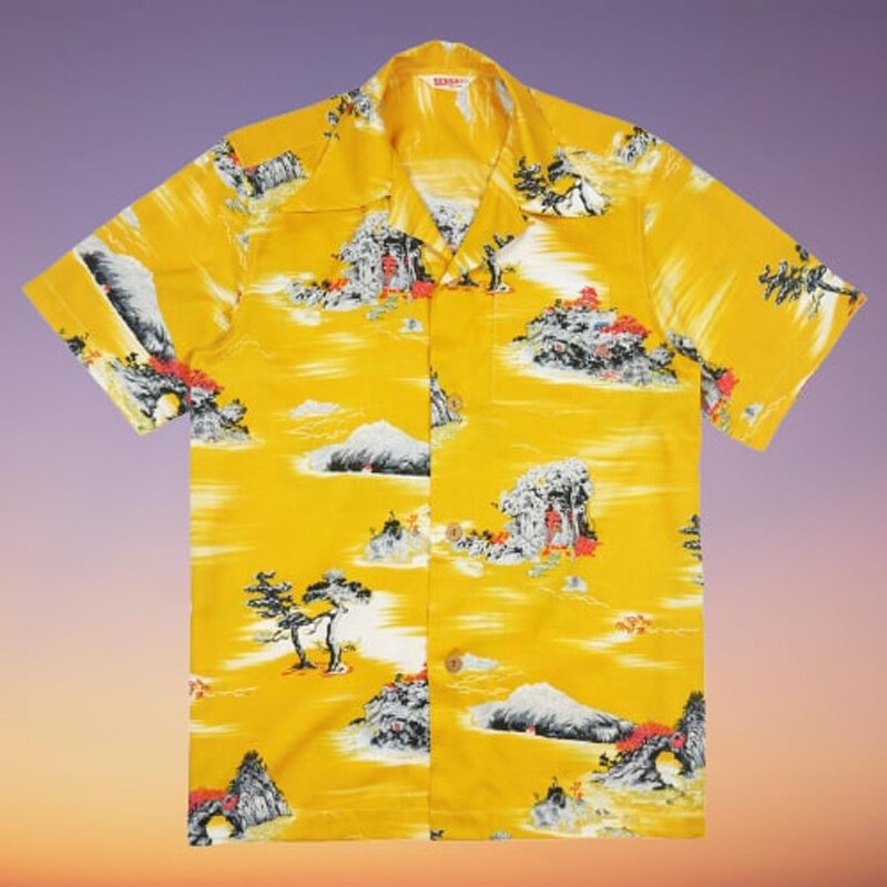 أنيمي الطباعة الرجال الرياضة الصيف زر قميص في الهواء الطلق الطباعة عادية الهيب هوب الكرتون الملابس قميص للرجل