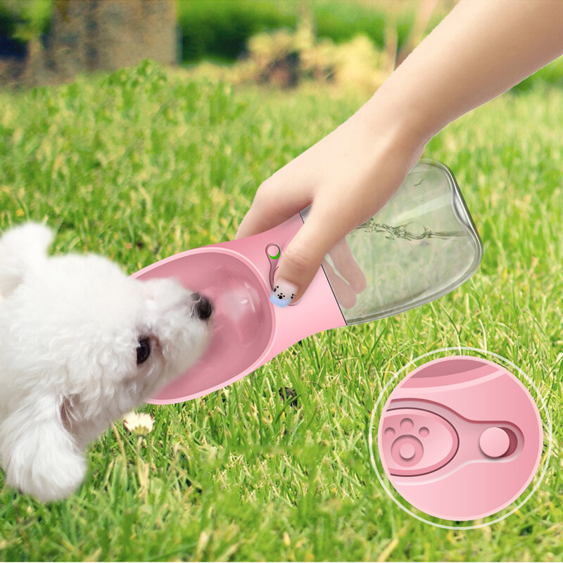 كلب زجاجة ماء زجاجة محمولة صغيرة متوسطة كبيرة الكلب الشرب المغذية في الهواء الطلق السفر وعاء الماء منتج الحيوانات المدجنة موزع