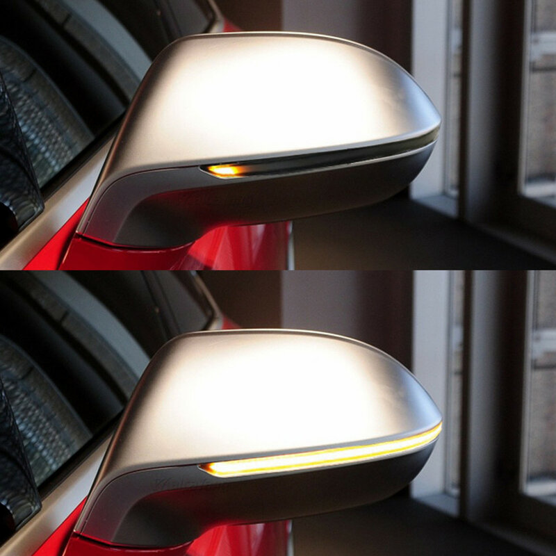 لأودي A7 S7 RS7 2011-2017 LED ديناميكية بدوره مصباح إشارة الجانب الجناح مرآة الرؤية الخلفية مؤشر متتابع مصباح الوامض