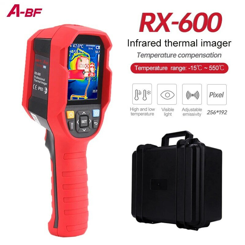 A-BF الأشعة تحت الحمراء الحرارية تصوير جهاز قياس درجة الحرارة التدفئة الوقت الحقيقي لايف كاميرا تصوير حراري لإصلاح RX-600
