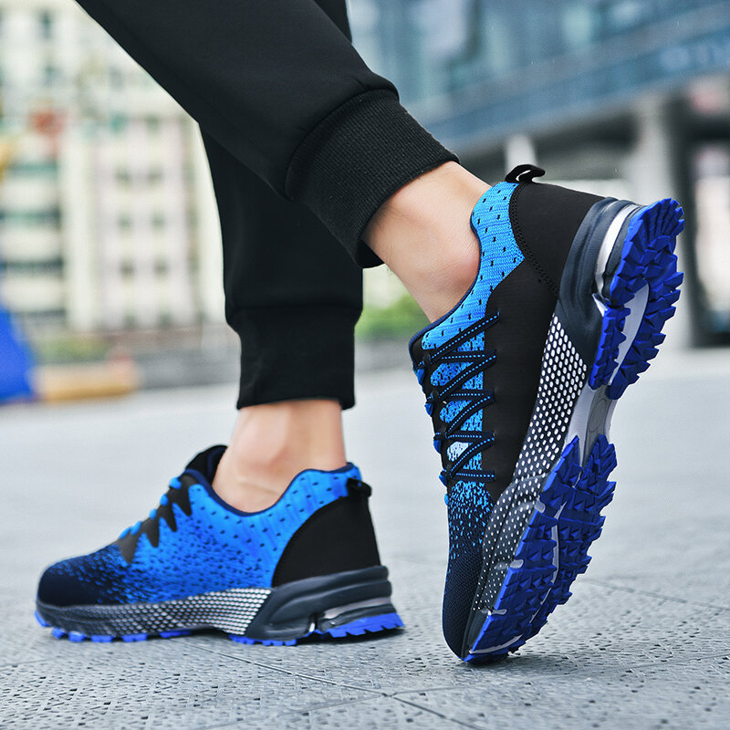 جديد رجالي أحذية رياضية مكافحة زلة زائدة احذية الجري تنفس الركض المشي أحذية رياضية الرجال حجم 38-45 خفيفة الوزن أحذية رياضية