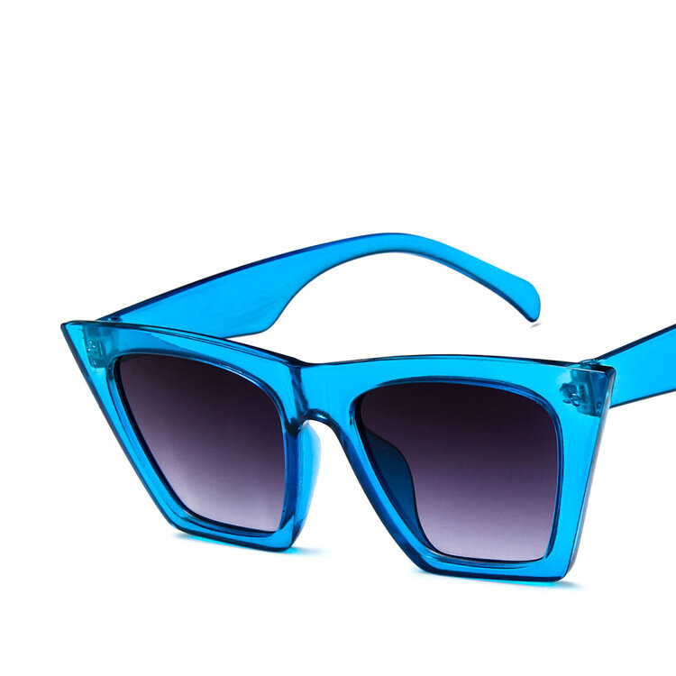 نظارة شمسية بلاستيكية عتيقة للنساء ، فاخرة ، عصرية ، لون الحلوى ، عدسات كلاسيكية ، ريترو ، للسفر في الهواء الطلق ، UV400