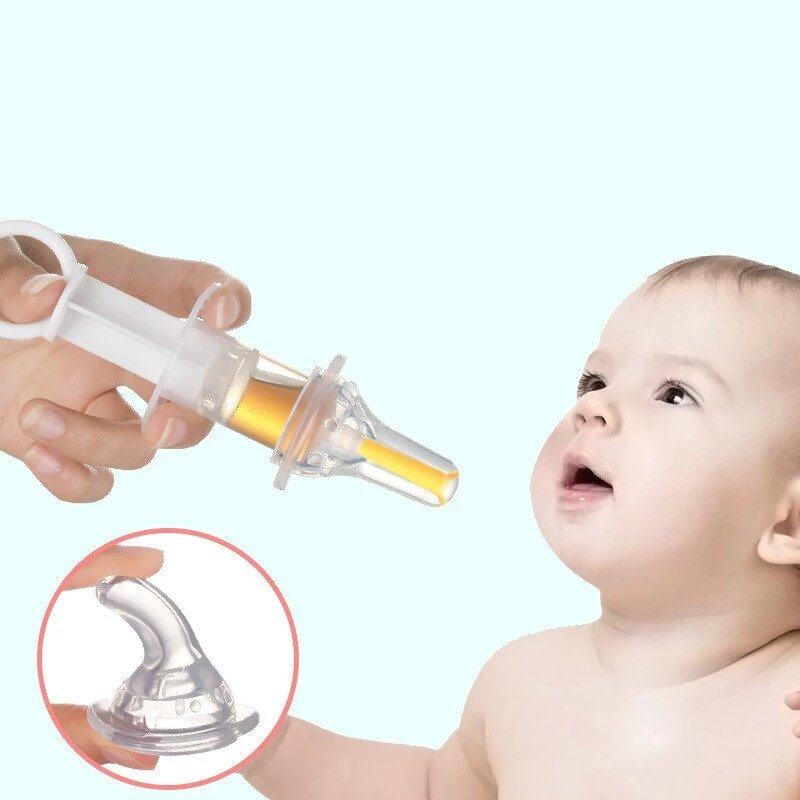 مصاصة أدوات التغذية الطفل الاطفال الذكية الطب موزع إبرة المغذية ضغط الطب بالقطارة موزع