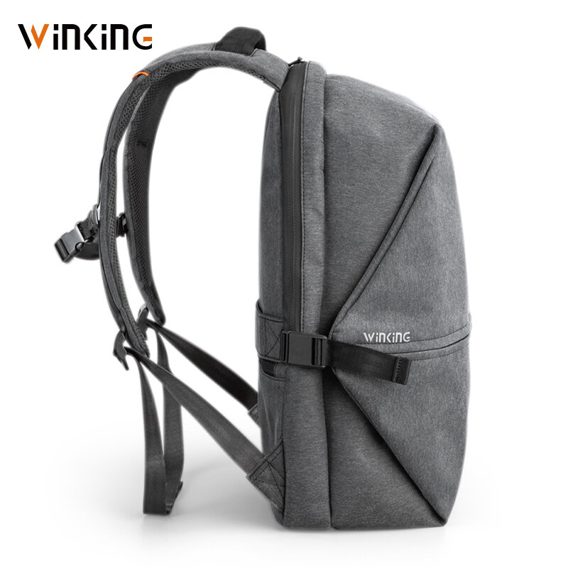 Kingson جديد نمط حقيبة السفر 15 ''بوصة Teenager سعة كبيرة عالية الجودة الذكور مكافحة سرقة حقيبة مدرسية حقائب أنيقة