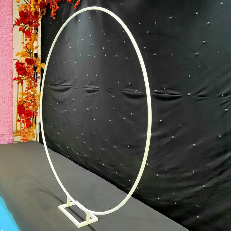 2 متر دائري قوس معدني لحفلات الزفاف خلفية الإطار اكليلا بالون عرض هوب ديكور لوازم