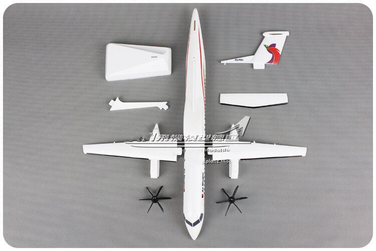 نموذج طائرة هيدريد ، NIUGINI Bombardier Dash ، 34 سنتيمتر 1:100 ، بلاستيك ABS ، للخطوط الجوية 8Q-400 ، تجميع الطائرات ، نموذج الطائرة