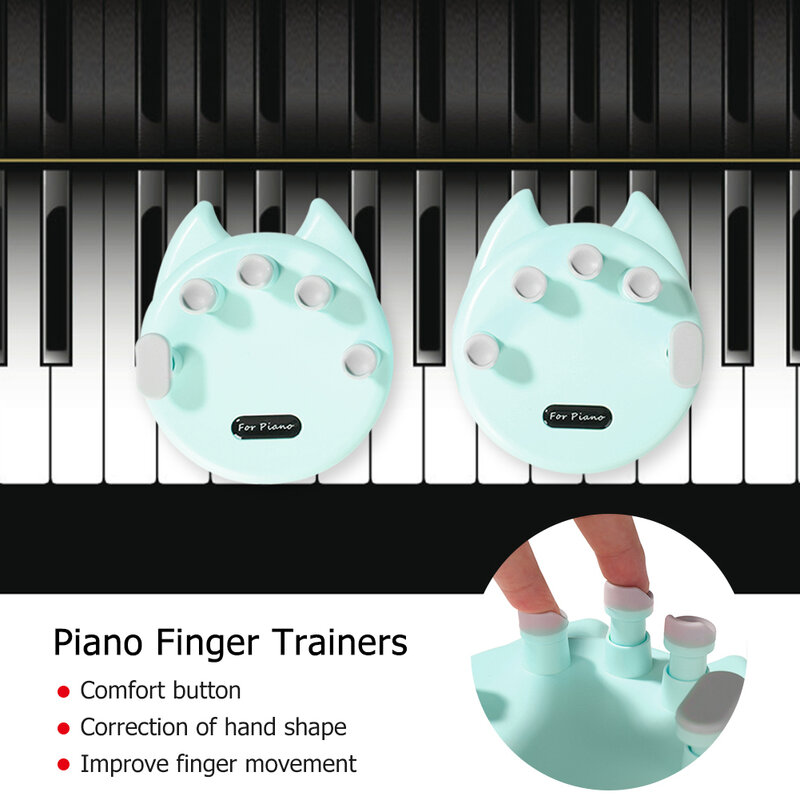 البيانو فنجر المدربين البيانو أصابع قوة أدوات التدريب إصبع مصحح لينة مريحة فنجر منصات لوحة مفاتيح البيانو الهدايا