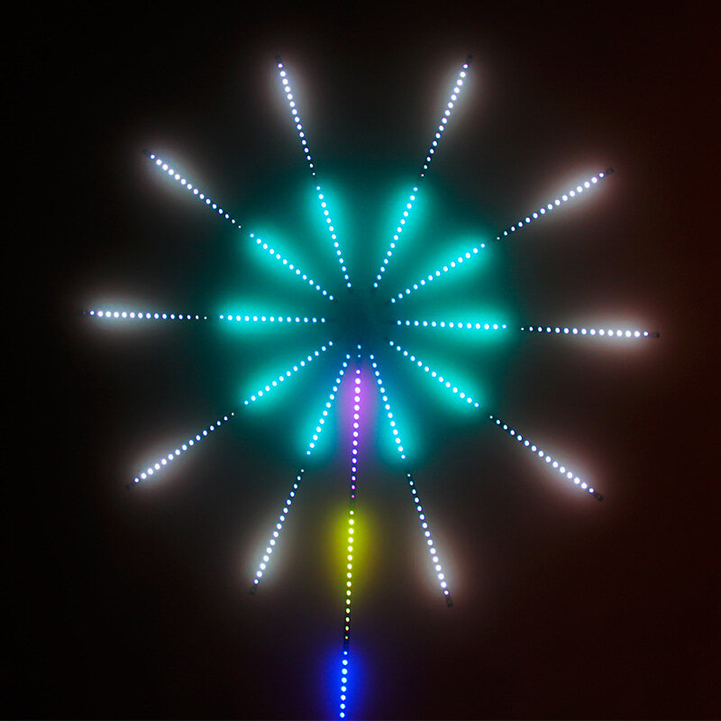 5 فولت الألعاب النارية LED قطاع ضوء RGB الجنية ضوء النيزك مصباح المنزل الزفاف عيد الميلاد غرفة إضاءة زينة الشريط مع التحكم الصوتي