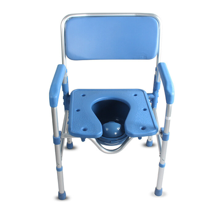سبائك الألومنيوم منتصف العمر وكبار السن للطي كرسي مرحاض المضادة للانزلاق كرسي حمام مقاوم للماء المعوقين مرحاض متنقل