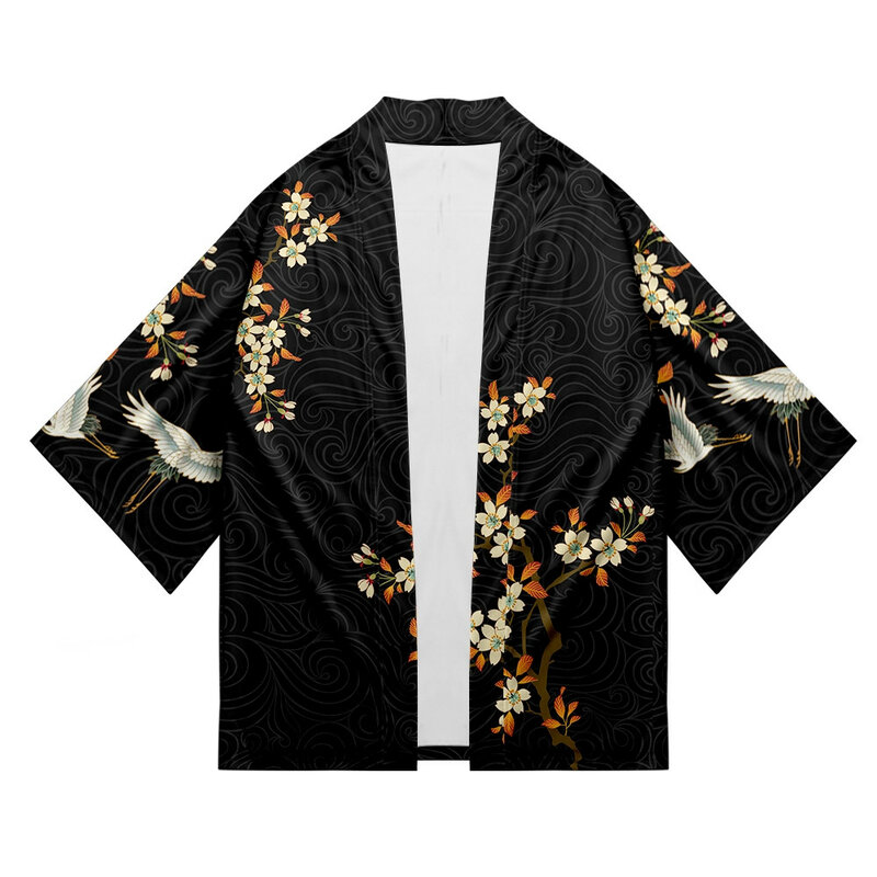 كول ثلاثية الأبعاد ثوب الكيمونو الياباني هاوري يوكاتا تأثيري موضة شاطئ الصيف عادية الرجال المرأة كم قصير ملابس الشارع الشهير
