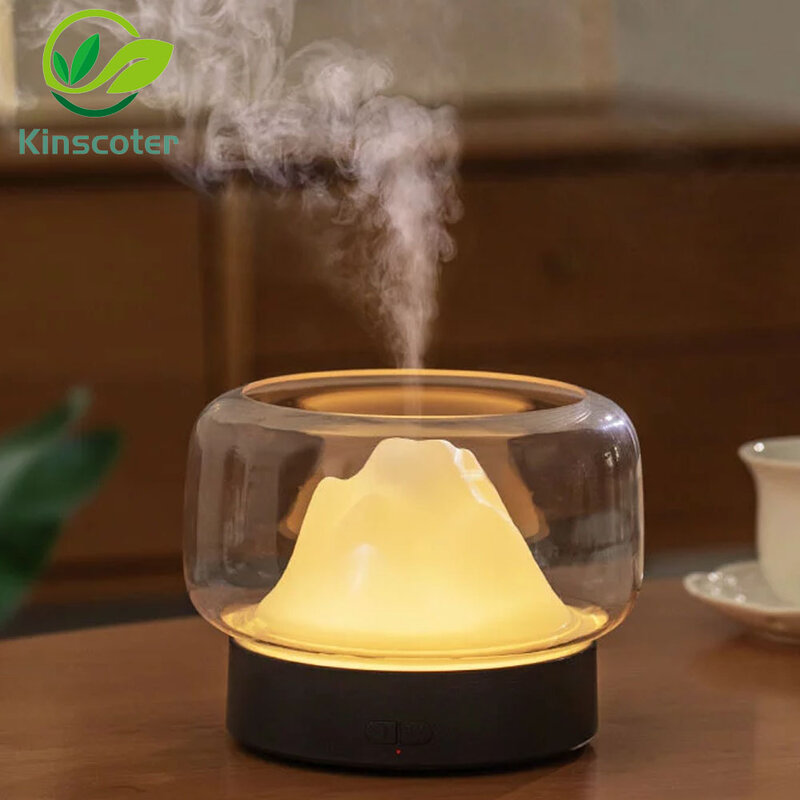 Kinscoter بالموجات فوق الصوتية الروائح زيت طبيعي ناشر رائحة ديفوسور مع الدافئة واللون LED مصباح المرطب للمنزل
