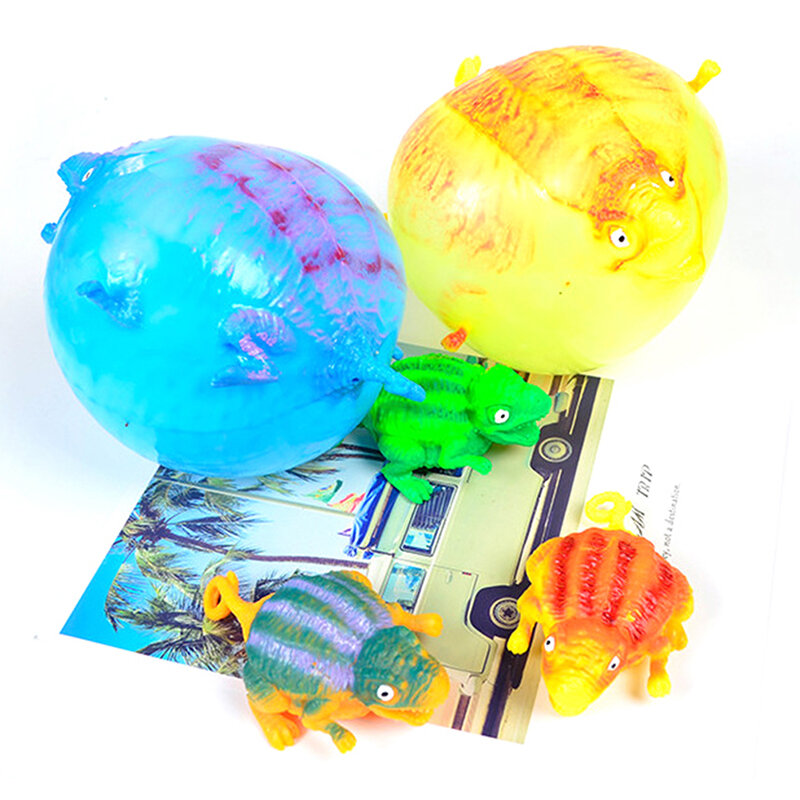ديناصور اسفنجي لعب ضد الإجهاد نفخ ألعاب حيوانات ضغط كرة لينة بالون لطيف مضحك الأطفال هدايا هالوين