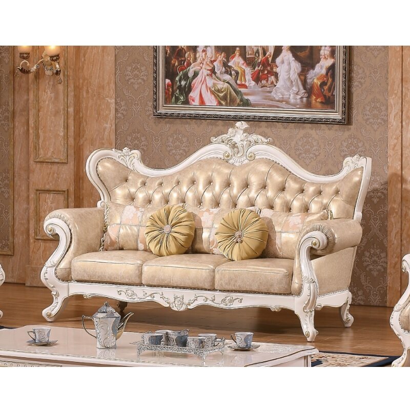 طقم كنب جلد طقم غرفة معيشة ملكية طقم أريكة تصاميم واسعار Wa523 Arabshoppy