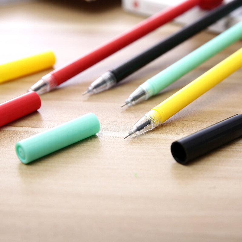 أقلام جل سوداء إبداعية للطلاب ، أدوات مكتبية ، قلم توقيع ، عين واحدة ، للطلاب ، في كوريا الجنوبية ، مجموعة من 50 قطعة #5